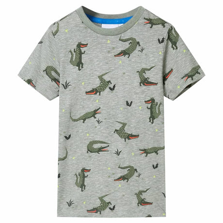 VidaXL Kindershirt 140 hellkhaki meliert