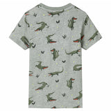 VidaXL Kindershirt 140 hellkhaki meliert