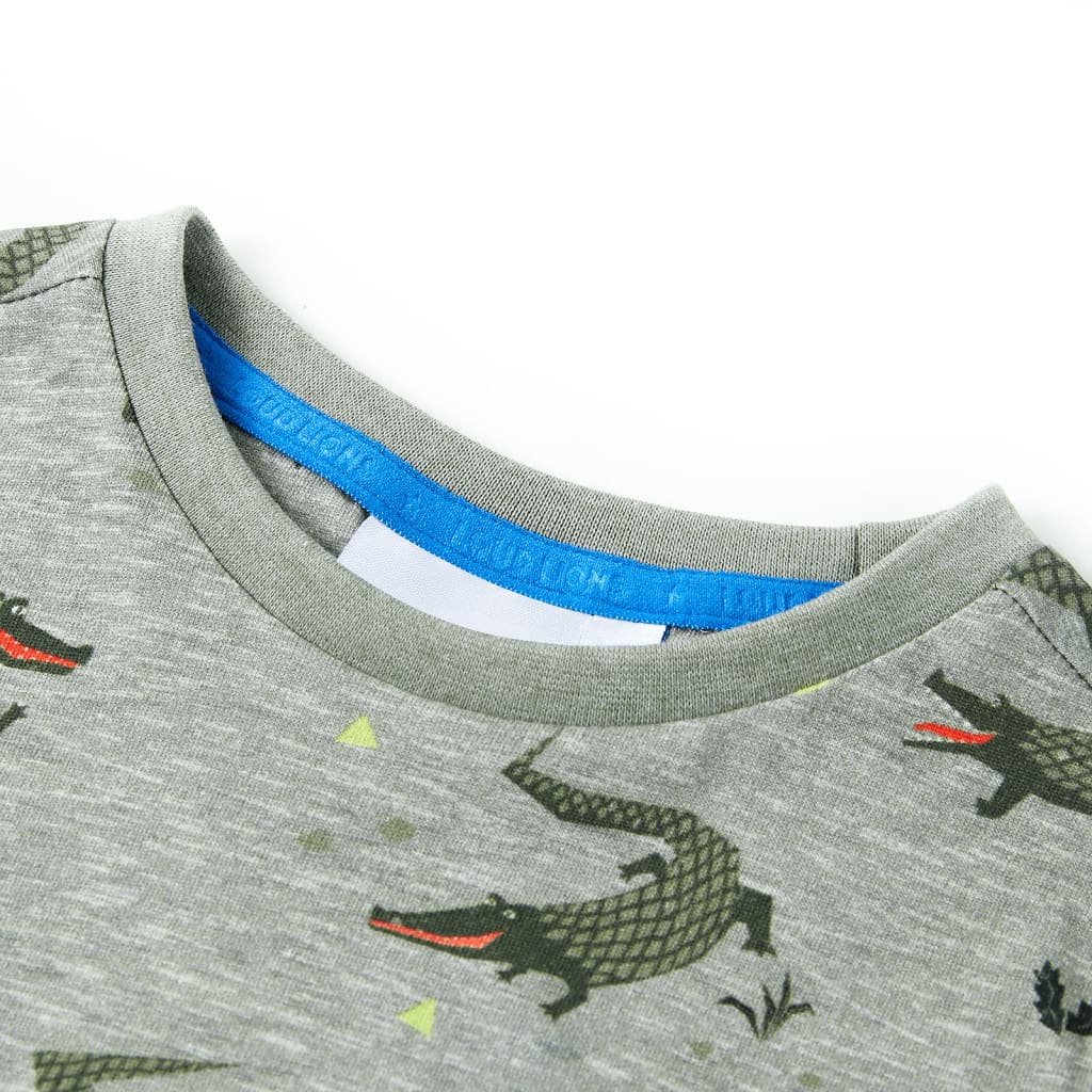 VidaXL Kindershirt 140 hellkhaki meliert