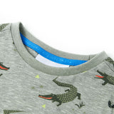 VidaXL Kindershirt 140 hellkhaki meliert