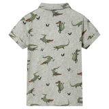 VidaXL Kindershirt 92 hellkhaki meliert