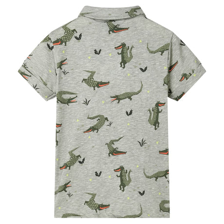 VidaXL Kindershirt 116 hellkhaki meliert