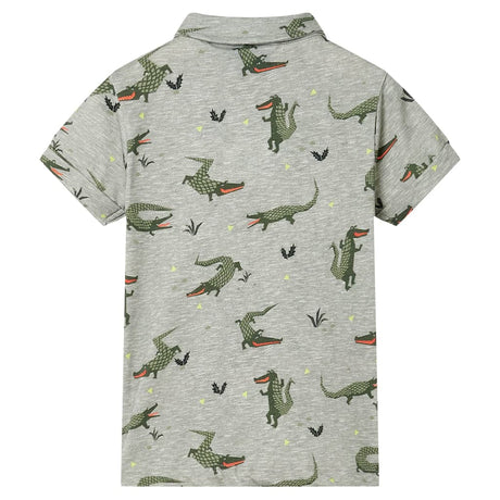 VidaXL Kindershirt 128 hellkhaki meliert