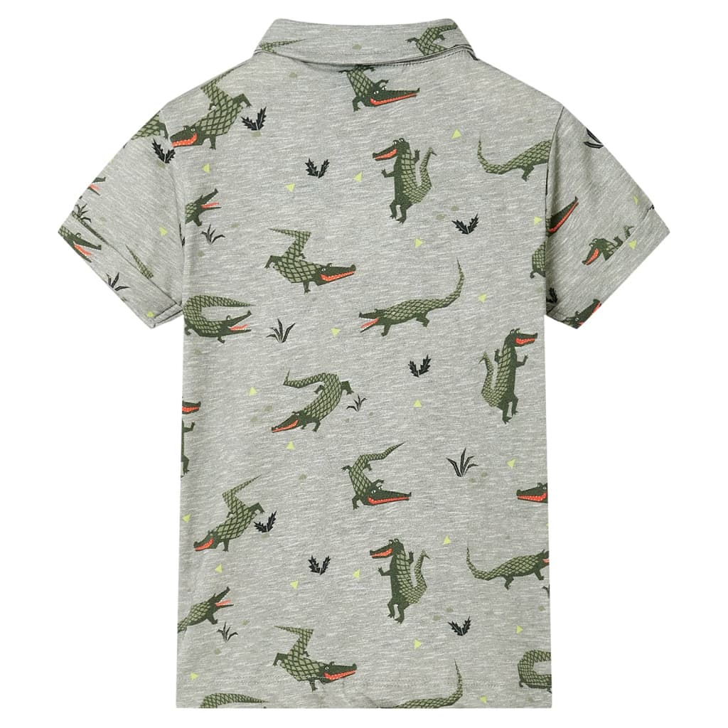 VidaXL Kindershirt 140 hellkhaki meliert