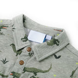 VidaXL Kindershirt 140 hellkhaki meliert