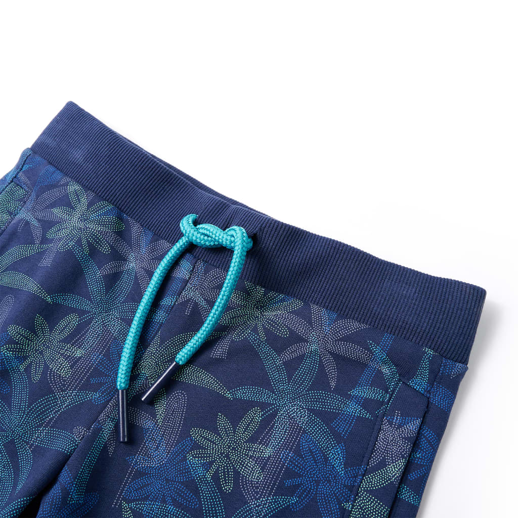 VidaXL Kindershorts mit Kordelzug 92 Marineblau