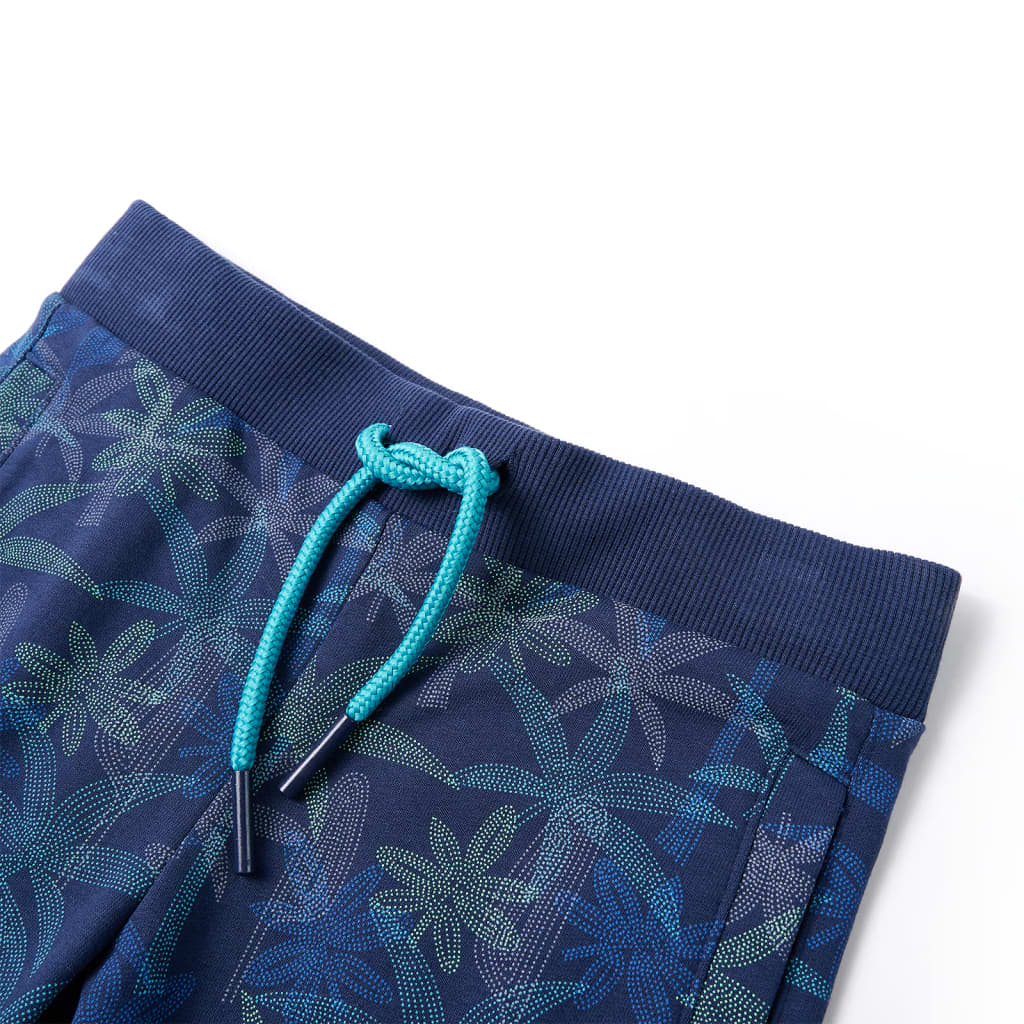 VidaXL Kindershorts mit Kordelzug 128 Marineblau
