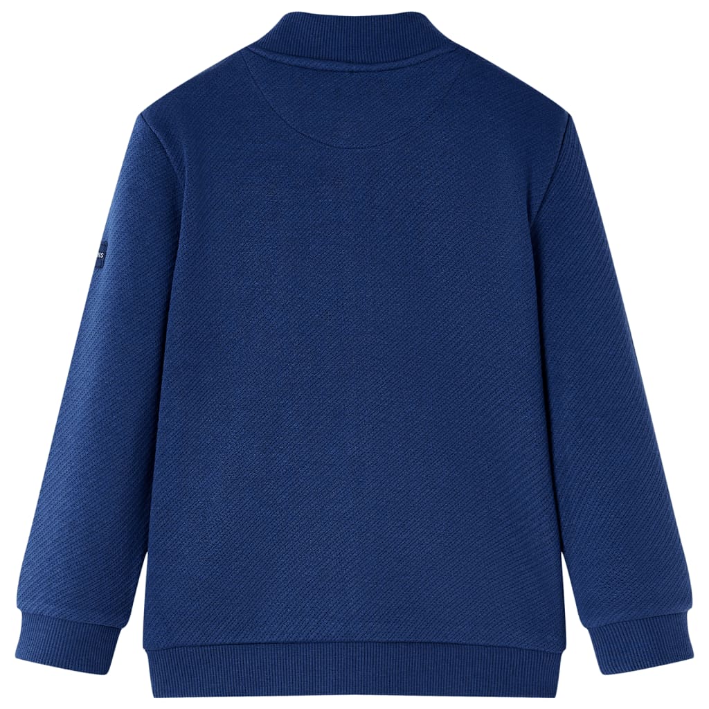 VidaXL Kinderstrickjacke mit Reißverschluss 92 Marineblau
