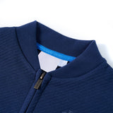 VidaXL Kinderstrickjacke mit Reißverschluss 92 Marineblau