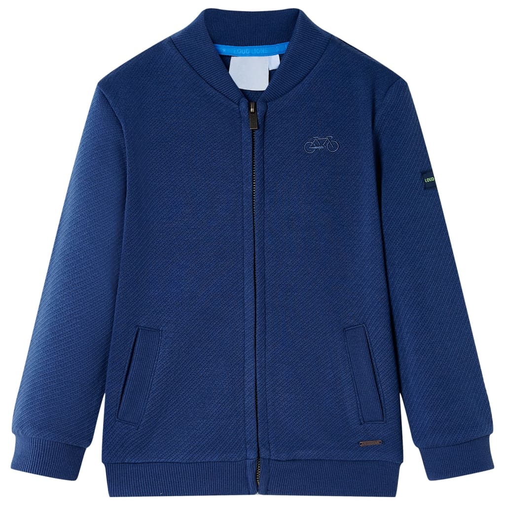 VidaXL Kinderweste mit Reißverschluss 128 Marineblau