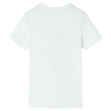 VidaXL Kindershirt mit kurzen Ärmeln 92 Ecru