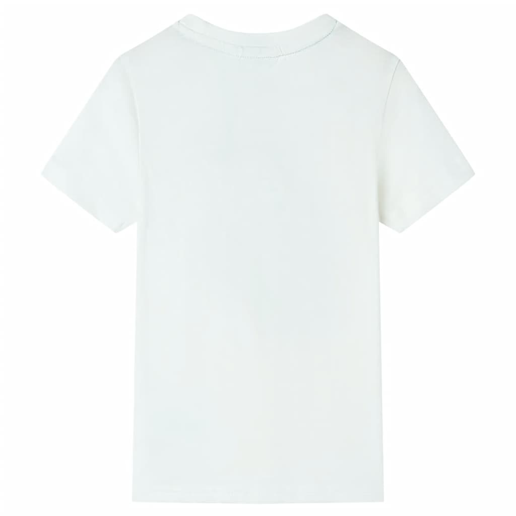 VidaXL Kindershirt mit kurzen Ärmeln 104 Ecru