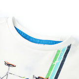 VidaXL Kindershirt mit kurzen Ärmeln 104 Ecru