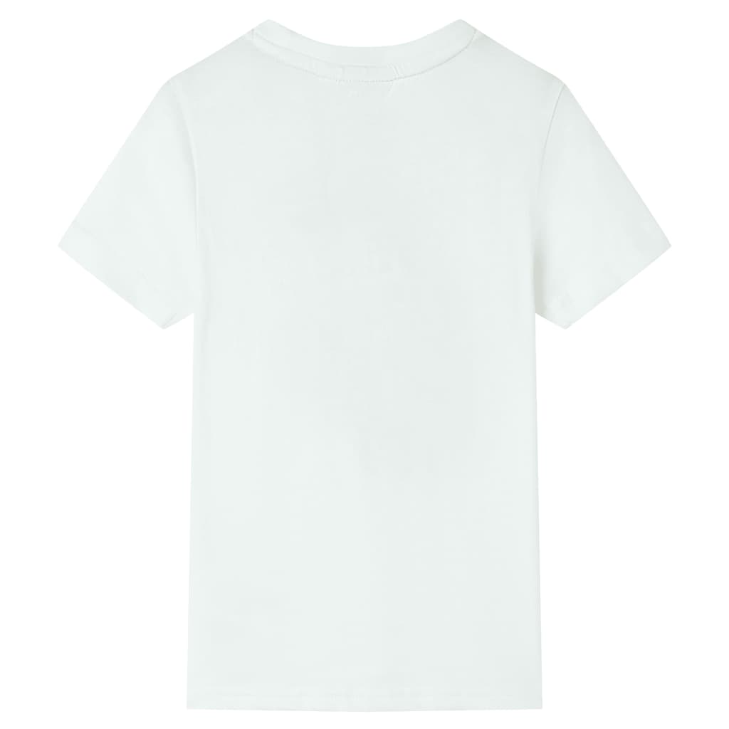 VidaXL Kindershirt mit kurzen Ärmeln 116 Ecru