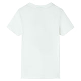 VidaXL Kindershirt mit kurzen Ärmeln 116 Ecru