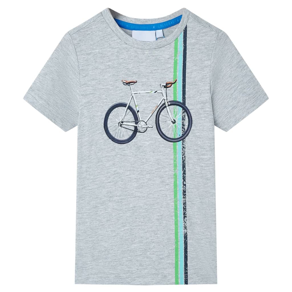 VidaXL Kindershirt mit kurzen Ärmeln 92 Grau