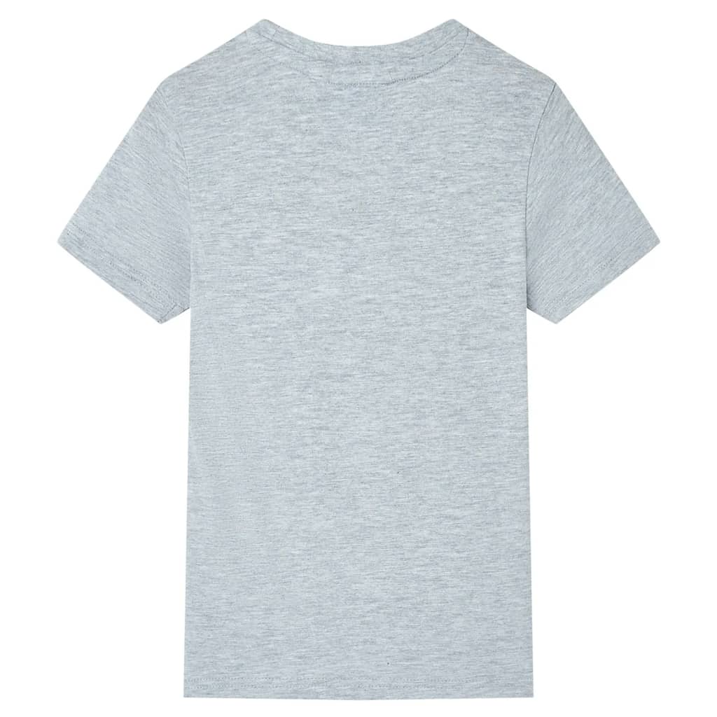 VidaXL Kindershirt mit kurzen Ärmeln 92 Grau