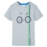 VidaXL Kindershirt mit kurzen Ärmeln 140 Grau