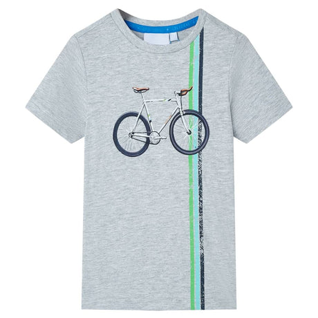 VidaXL Kindershirt mit kurzen Ärmeln 140 Grau