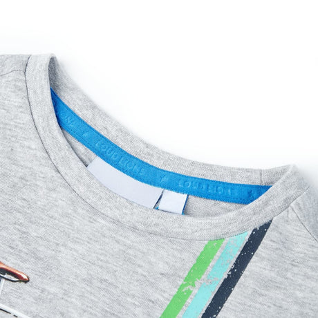 VidaXL Kindershirt mit kurzen Ärmeln 140 Grau