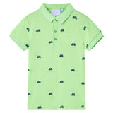 VidaXL Kinderpoloshirt 92 neongrün