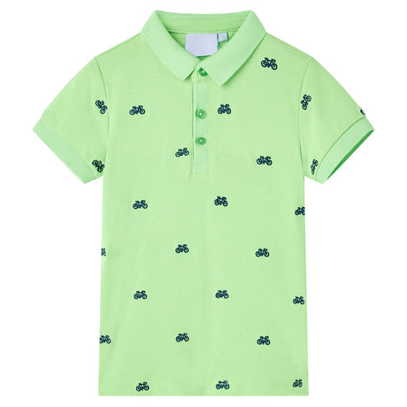 VidaXL Kinderpoloshirt 92 neongrün