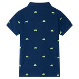 VidaXL Kinderpoloshirt 92 Marineblau