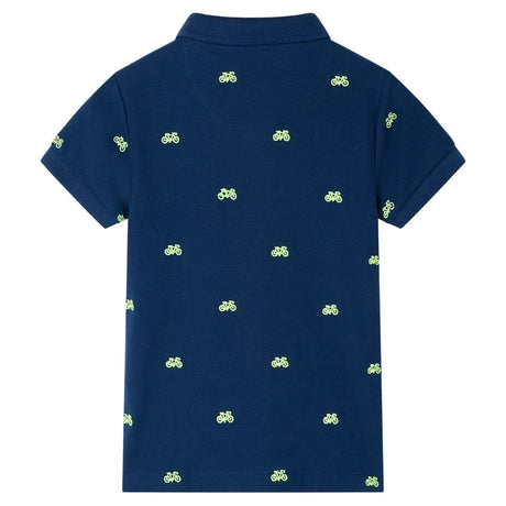 VidaXL Kinderpoloshirt 92 Marineblau