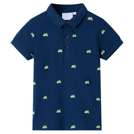 VidaXL Kinderpoloshirt 104 Marineblau