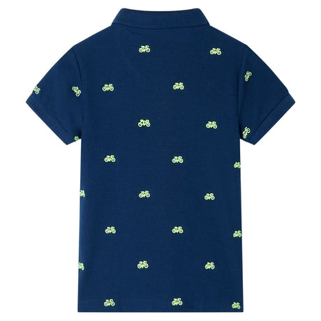 VidaXL Kinderpoloshirt 104 Marineblau