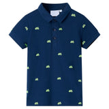 VidaXL Kinderpoloshirt 116 Marineblau
