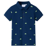 VidaXL Kinderpoloshirt 128 Marineblau