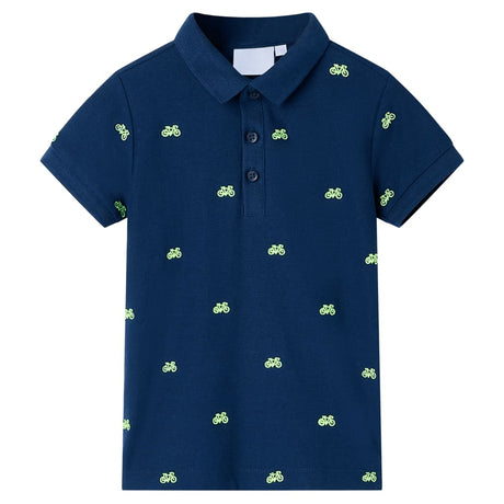 VidaXL Kinderpoloshirt 140 Marineblau
