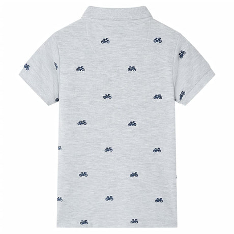 Vidaxl Kinderpoloshirt 92 grau gemischt