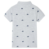 VidaXL Kinderpoloshirt 104 Grau Melange