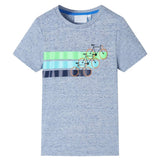 VidaXL Kindershirt mit kurzen Ärmeln 92 blau gemischt