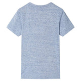 VidaXL Kindershirt mit kurzen Ärmeln 92 blau gemischt