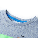 VidaXL Kindershirt mit kurzen Ärmeln 116 blau gemischt