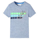 VidaXL Kindershirt mit kurzen Ärmeln 128 blau gemischt