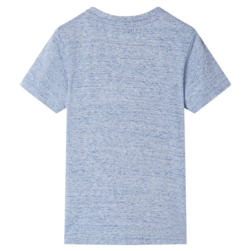 VidaXL Kindershirt mit kurzen Ärmeln 140 blau gemischt