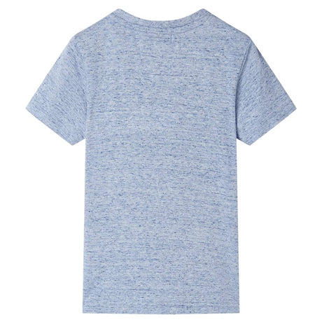 VidaXL Kindershirt mit kurzen Ärmeln 140 blau gemischt