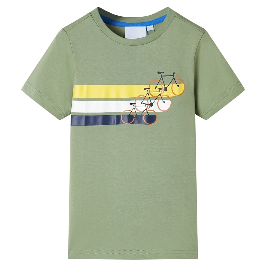 VidaXL Kindershirt mit kurzen Ärmeln 92 helles Khaki