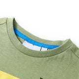 VidaXL Kindershirt mit kurzen Ärmeln 92 helles Khaki