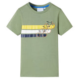 VidaXL Kindershirt mit kurzen Ärmeln 104 helles Khaki