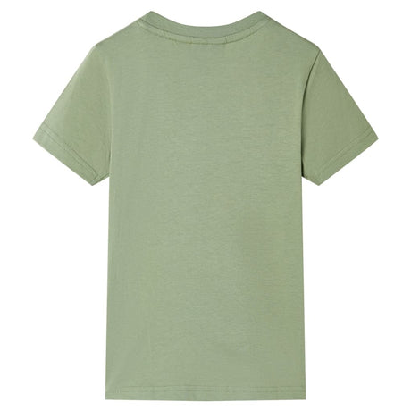 VidaXL Kindershirt mit kurzen Ärmeln 128 helles Khaki