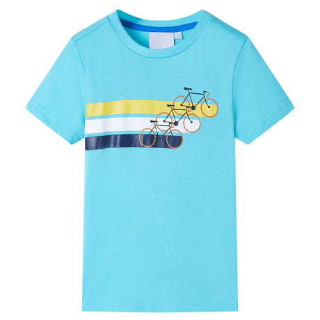 VidaXL Kindershirt mit kurzen Ärmeln 116 Meeresblau