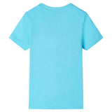 VidaXL Kindershirt mit kurzen Ärmeln 116 Meeresblau