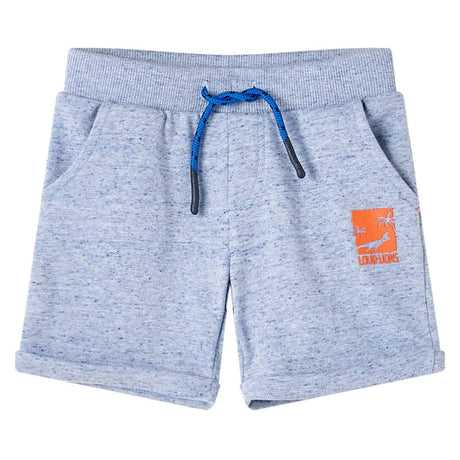 VidaXL Kindershorts mit Kordelzug 116 melangeblau