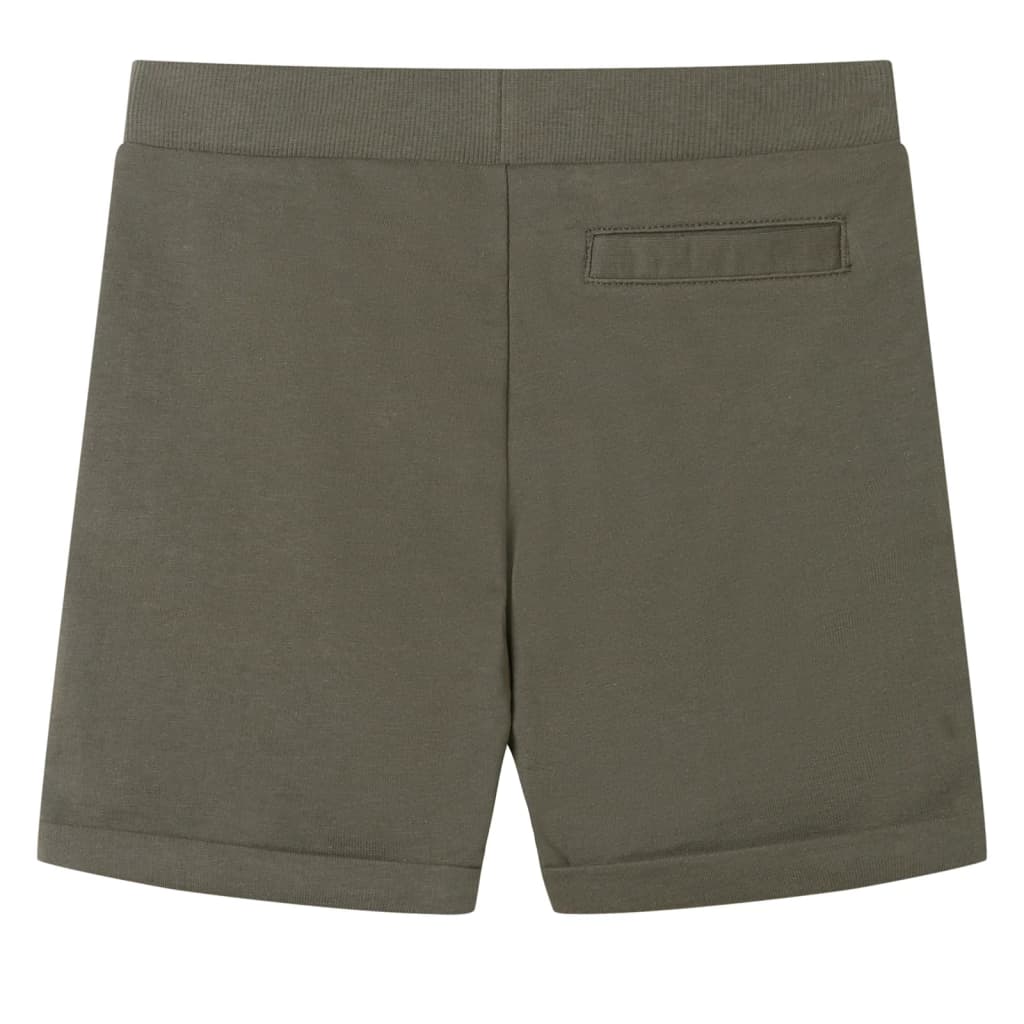 VidaXL Kindershorts mit Kordelzug 92 dunkles Khaki