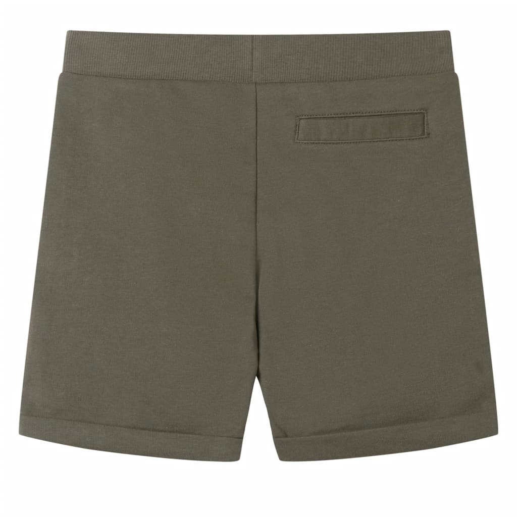 VidaXL Kindershorts mit Kordelzug 140 dunkles Khaki
